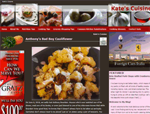 Tablet Screenshot of katescuisine.com